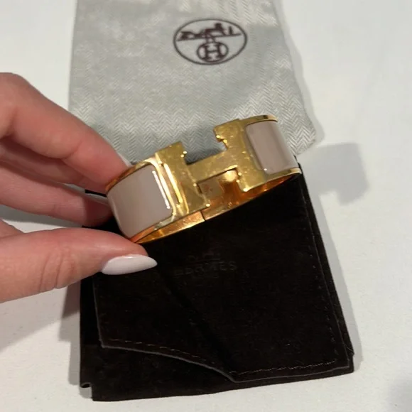 Hermes Enamel Chic H Bracelet